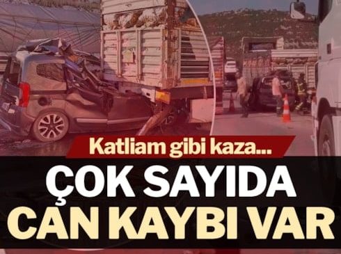 Katliam gibi kaza! Tıra arkadan çarpan araçtaki 5 kişi yaşamını yitirdi