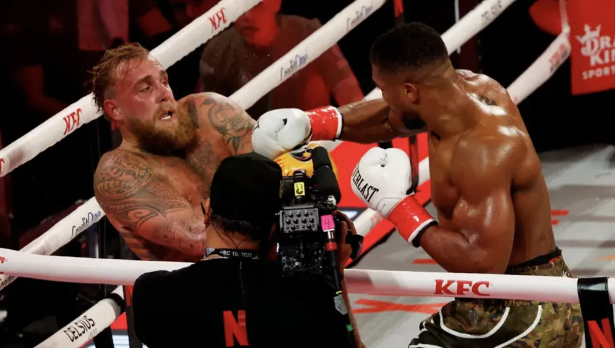Jake Paul-Anthony Joshua maçında nakavt: 6. rauntta işi bitirdi