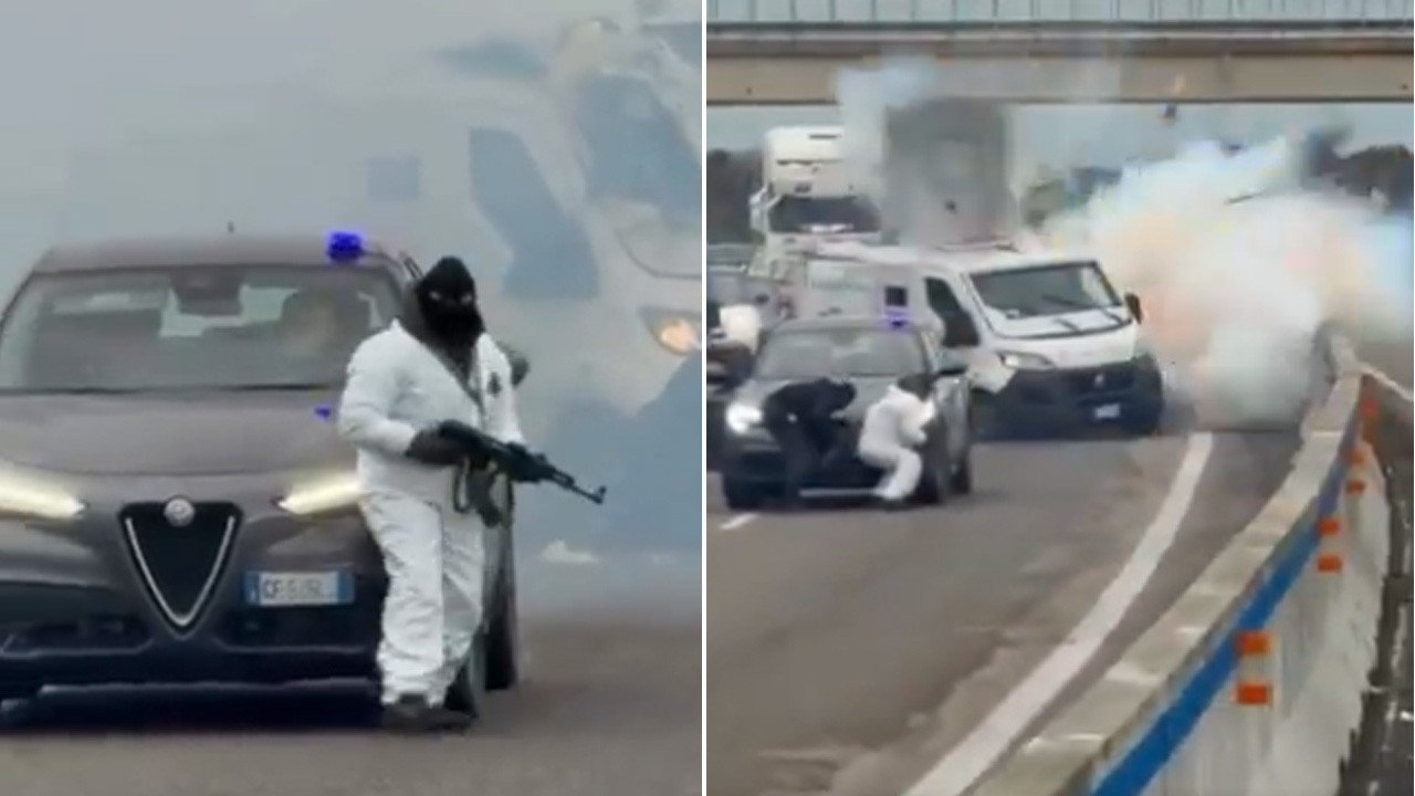 İtalya’da para nakil aracına film gibi soygun girişimi patlayıcı kullanıldı silahlı çatışma çıktı